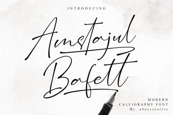 Amstajul Bafett: The Script Handwritten Font for Elegant Branding