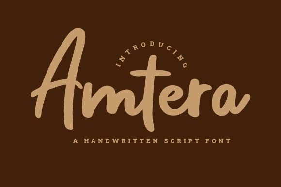 Amtera: The Bold Handwritten Font for Modern Web Design