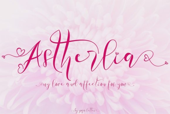 Astherlia: The Handwritten Font for Romantic Branding