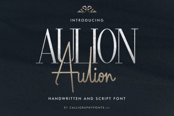 Aulion: The Elegant Duo Serif and Handwritten Font for Editorial Design