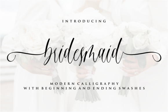 Bridesmaid Font: A Handwritten Typeface for Polished Brand Identity
