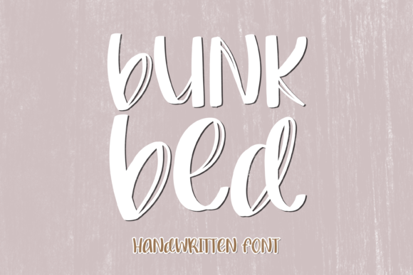 Bunk Bed: A Quirky Handwritten Font for Standout Designs