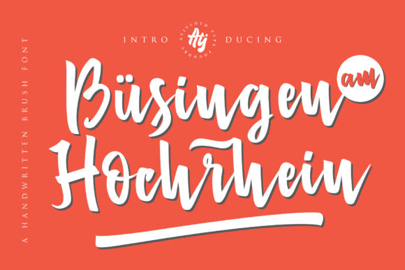 Busingen Am Hochrhein: The Handwritten Typeface for Campaigns