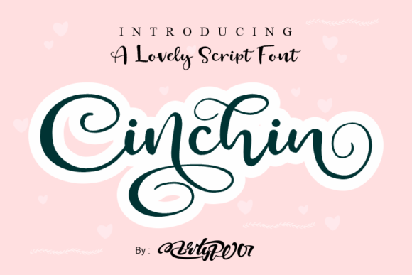 Cinchin: A Romantic Handwritten Typeface for Modern Web Design