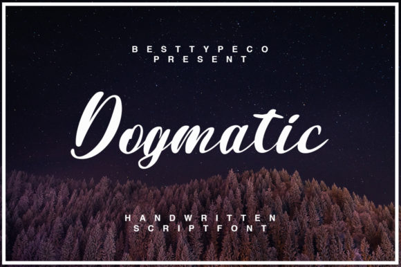 Dogmatic: A Script Handwritten Font for Modern Web Design