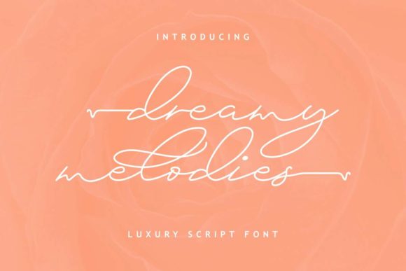 Dreamy Melodies: A Romantic Handwritten Typeface for Makers