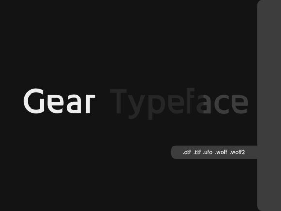 Gear: The Modern Sans Serif Typeface for Polished Branding