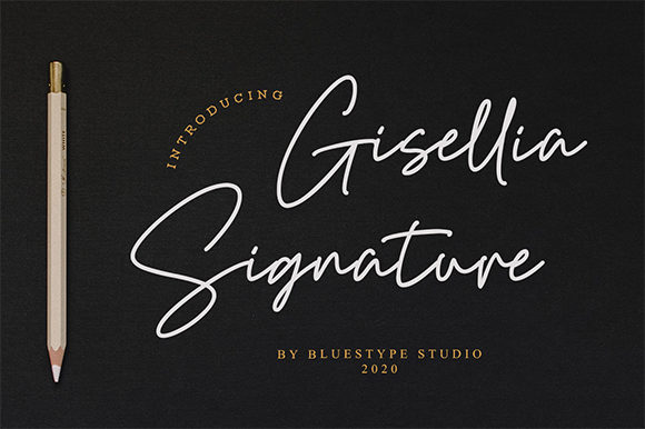 Gisellia Signature: A Modern Script Handwritten Typeface for Makers