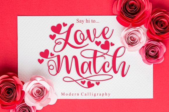 Love Match: The Romantic Handwritten Typeface for Modern Branding