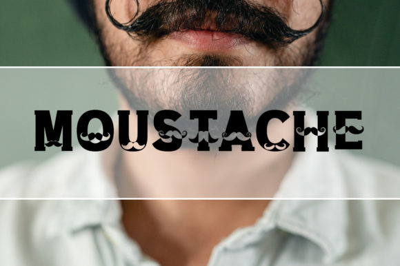 Moustache: The Quirky Decorative Font for Editorial Design