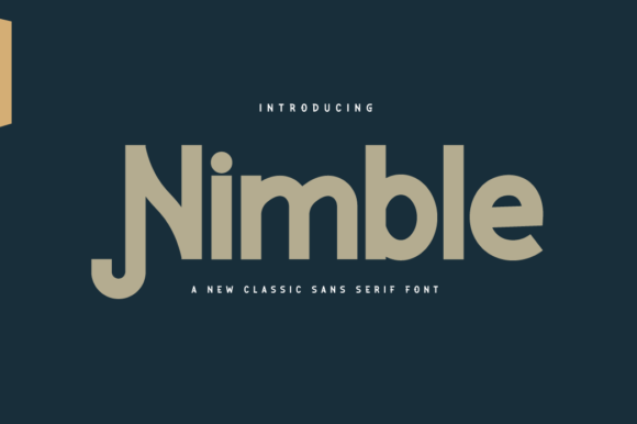 Nimble: The Bold Sans Serif Font for Modern Business Branding