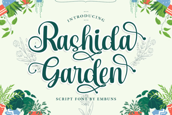 Rashida Garden: The Perfect Script Handwritten Font for Your Brand