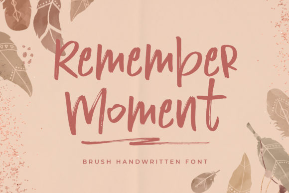 Remember Moment: A Handwritten Typeface for Modern Web Design