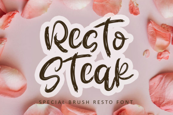 Resto Steak: The Perfect Handwritten Font for Your Creative Shop