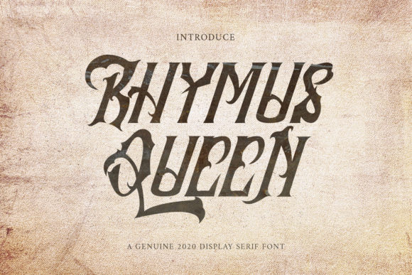 Rhymus Queen: A Dramatic Blackletter Typeface for Editorial Design