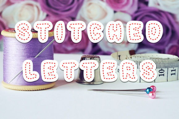 Stitched Letters: A Unique Decorative Typeface for Editorial Design