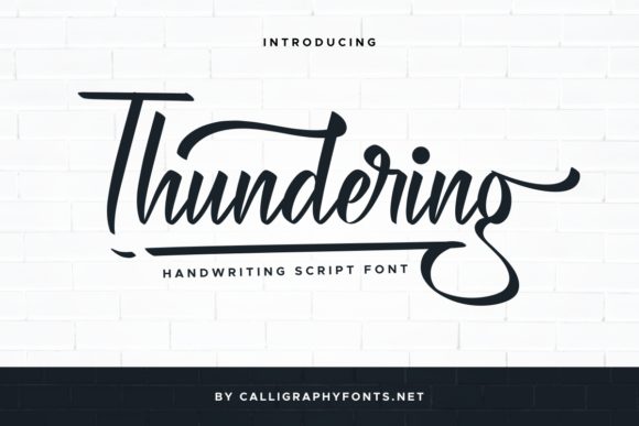 Thundering: The Handwritten Typeface for Engaging Web Design