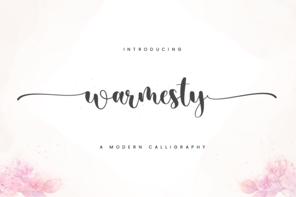 Warmesty: The Premium Calligraphy Font for Branding and Packaging
