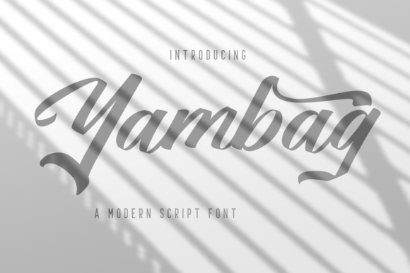 Yambag: The Modern Script Font for Handmade Branding